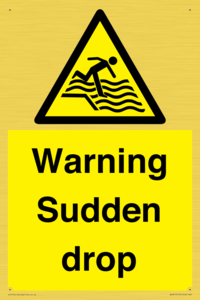 Warning Sudden drop